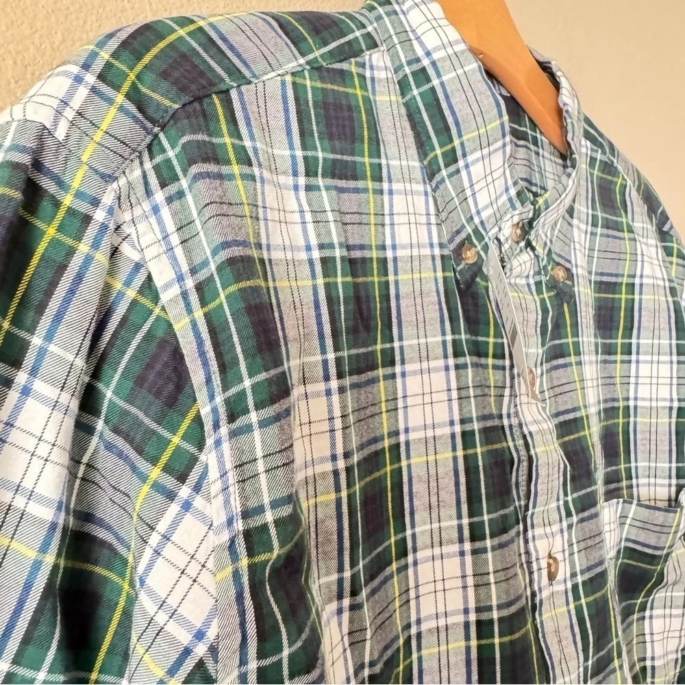 NWT J.Crew Men's Brushed Twill Flannel Slim Untucked Shirt Size L